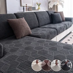 Ayna Jakarlı Streç Ayarlanabilir Elastik Kanepe Örtüsü Oturma Odası için Anti Pet Scratch Slipcovers 1 2 3 4 Koltuk Kanepe Örtüsü