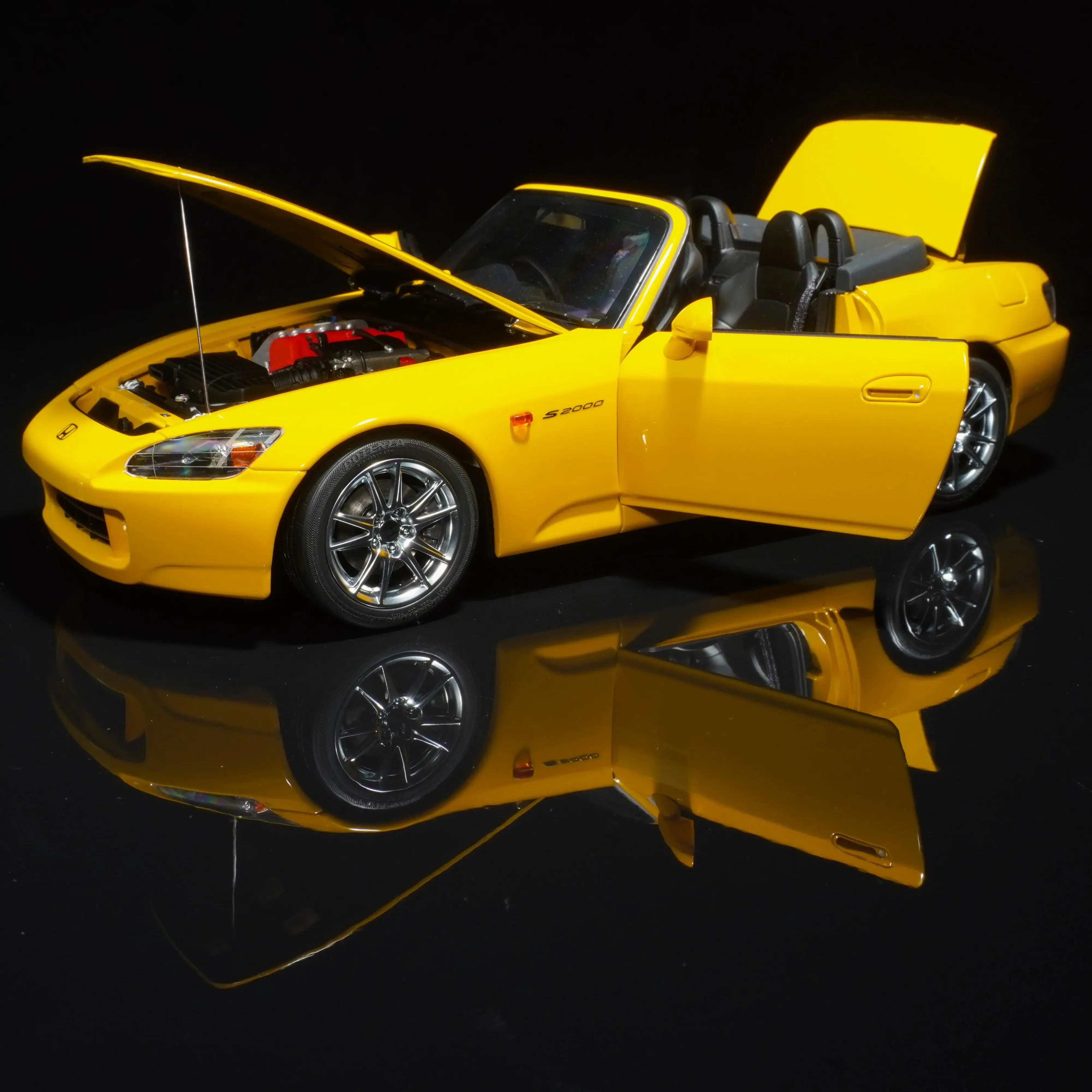 Motorhelix mh escala 1/18 honda s2000 ap2 liga modelo de carro motor anexado carro esportivo presente do feriado presente aniversário