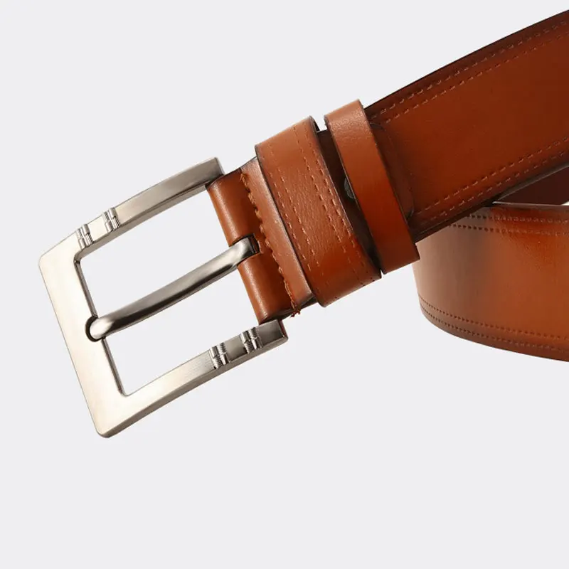 Moda masculina jeans acessórios, simples ao ar livre liga agulha fivela cinto de negócios cowboy cintura masculino designer de moda