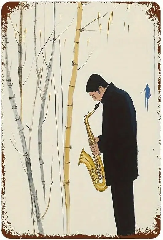 M1,Man Playing Saxo… - image