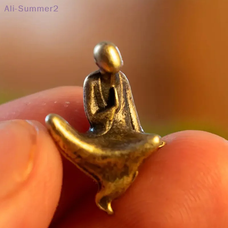 Mini Welcome Pine Miniature Figurine Copper Small Faux Tree Decor For Bonsai Tree Statues Miniature Landscape Decorations