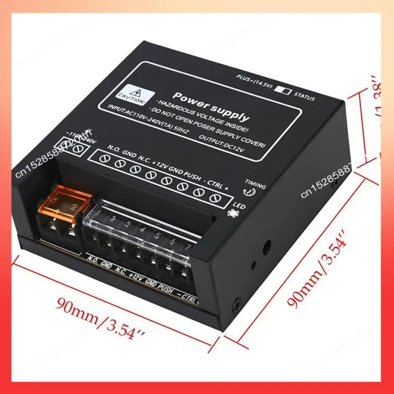 ABNR電源コントローラー ドアアクセスシステム 電気錠 インターホン カメラ入力 110V-240V AC 出力 12V DC 4A 耐久性