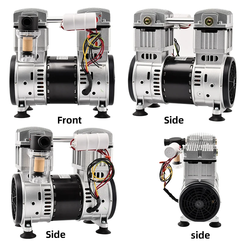 1500W Milk Vacuum Pump -99Kpa High Vacuum Mini air Pump 7CFM Low Noise Oil Free Vacuum Pump for Milking System