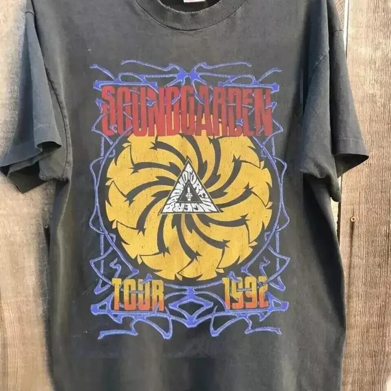 Футболка Soundgarden Band Tour, черная, размер S 5XL