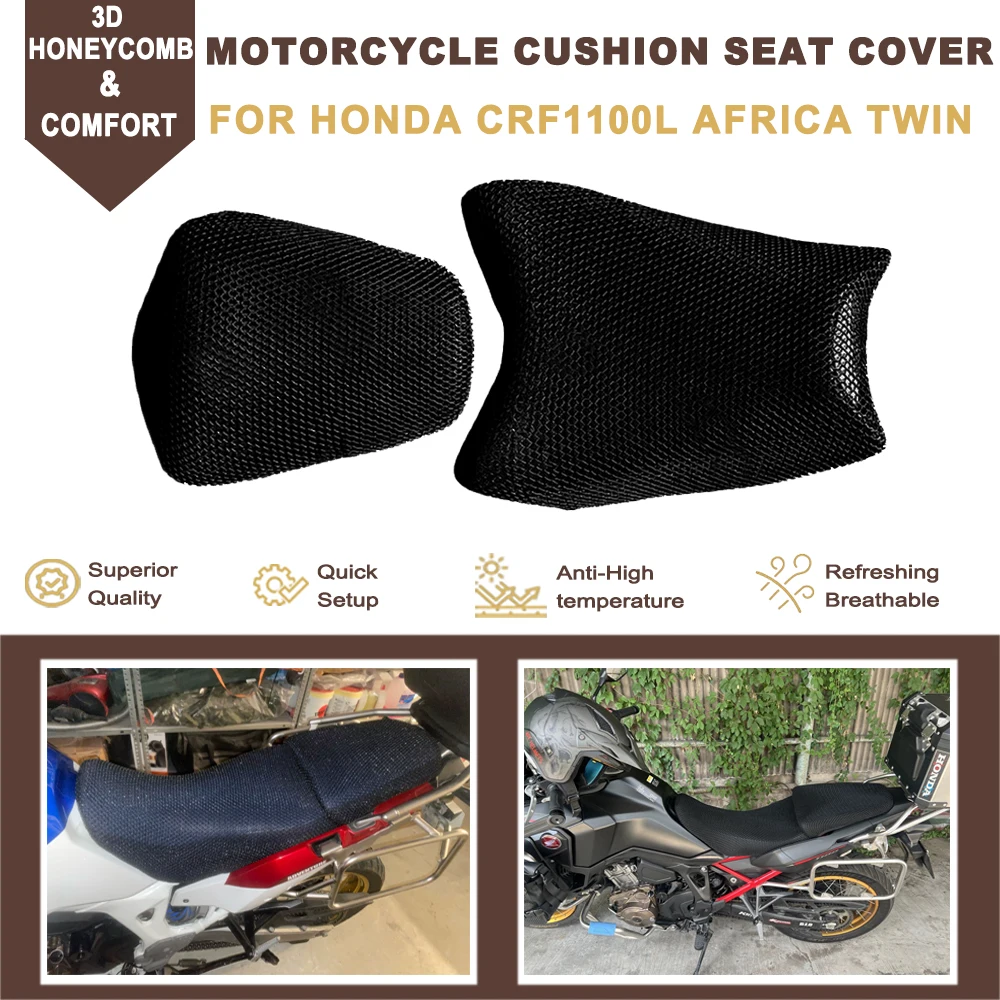 

Motorcycle Cushion Seat Cover Nylon Fabric Shelter Protector For Honda CRF1100L CRF 1100L Africa Twin Adventure Sport 2020-