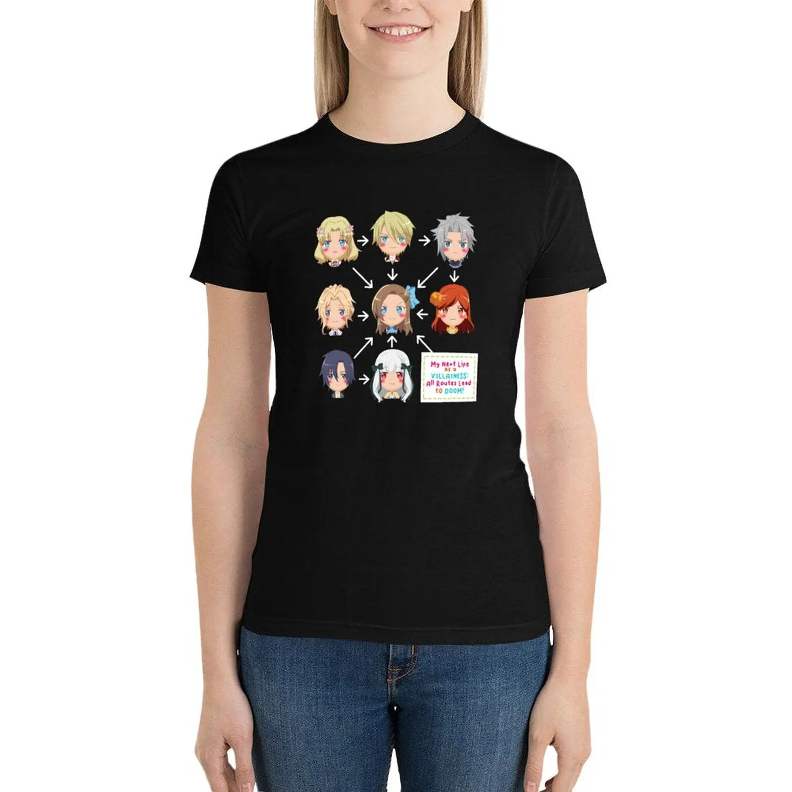 

My Next Life as a Villainess T-Shirt summer top lady clothes ariat shirts for Women