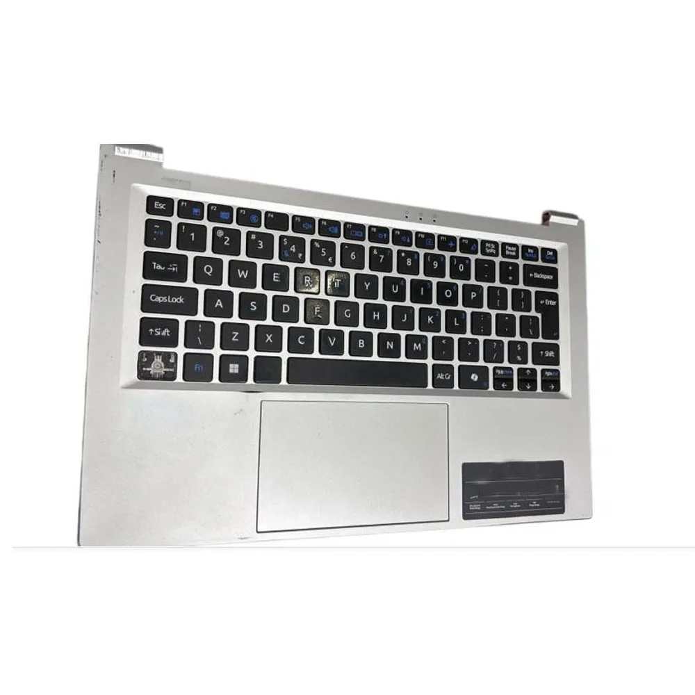 6-39-NL4C2-010-A2 Silver Laptop PalmRest&Keyboard For ACER TL14-52M UN.34GSI.01R For CLEVO L140CU NL40 NL4C English US
