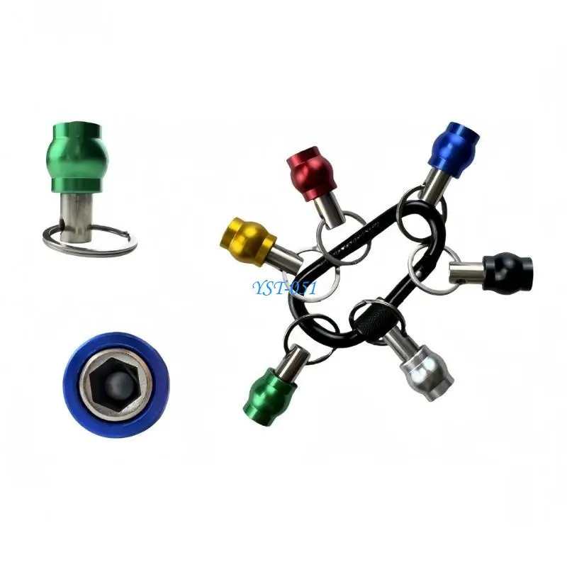 

E15A 6pcs Quick Release Bit Holders Set Efficient Work Tool Fast Change Bit Holders set for Long Service Use In Various Tasks