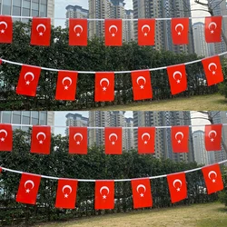 Aerlxemrbrae-Turquia Bunting Bandeira, Bandeira Galhardete, Festa Festival, Buntings férias, 20Pcs por lote, 14x21cm