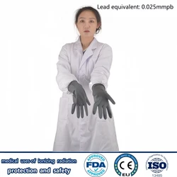 Recommend x-ray radiological protection 0.025mmpb ultra thin rubber gloves ionizing radiation protective natural rubber gloves