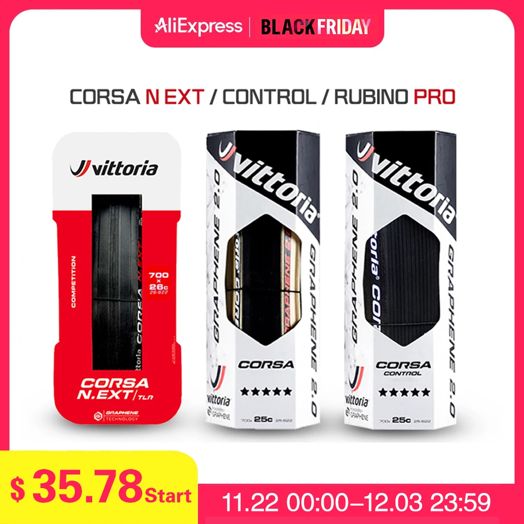 Vittoria Corsa NEXT/Corsa Control/Rubino Pro 700×25/28/30C  Graphene Tubeless Tire and Tube Road Tyre Clincher Folding 700C Tire