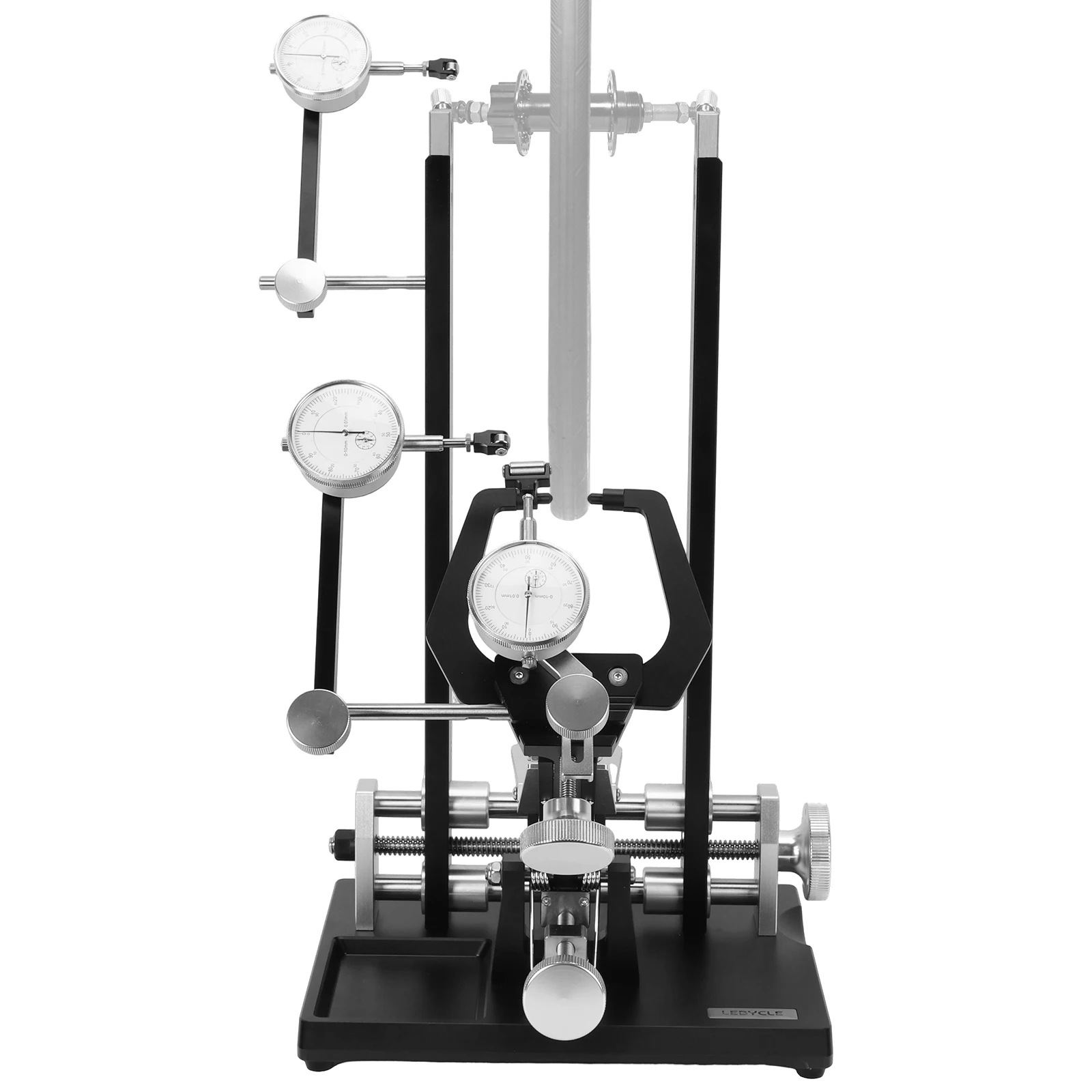 Bicycle Wheel Truing Stand with Dial Indicator Mountain Bike Alignment Frame for Wheel Alignment Disc Rotor Check