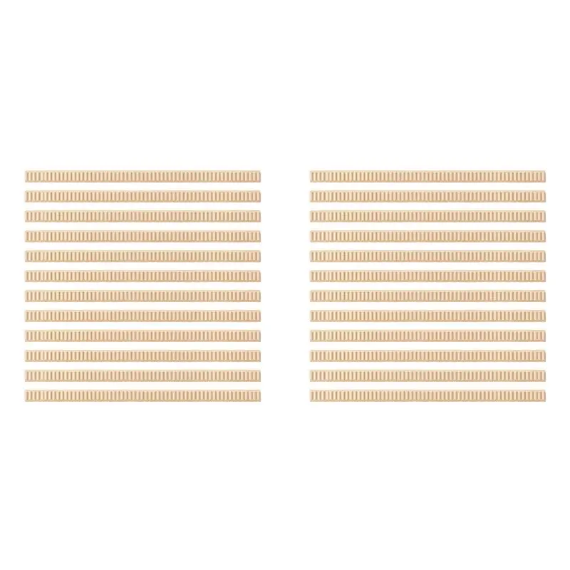 

A76X-24 Pcs Unfinished 3D Decorative Wood Trim Molding 15.75Inch Decorative Wood Molding Cute DIY Trim For Home Wall Cabinet