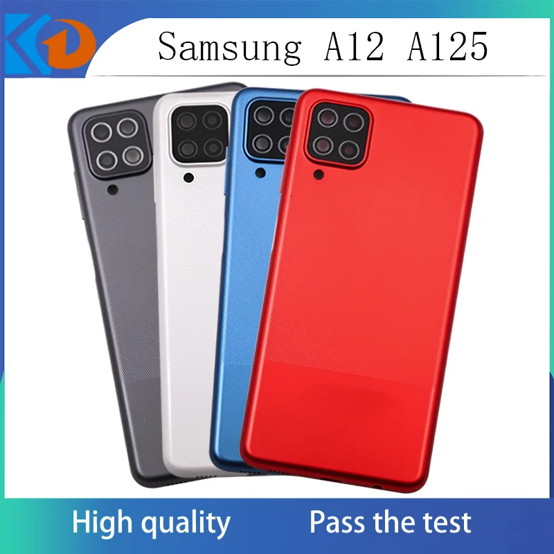 For Samsung Galaxy A12 A125 A125F A125DS Universal Back Battery Cover Plastic Case