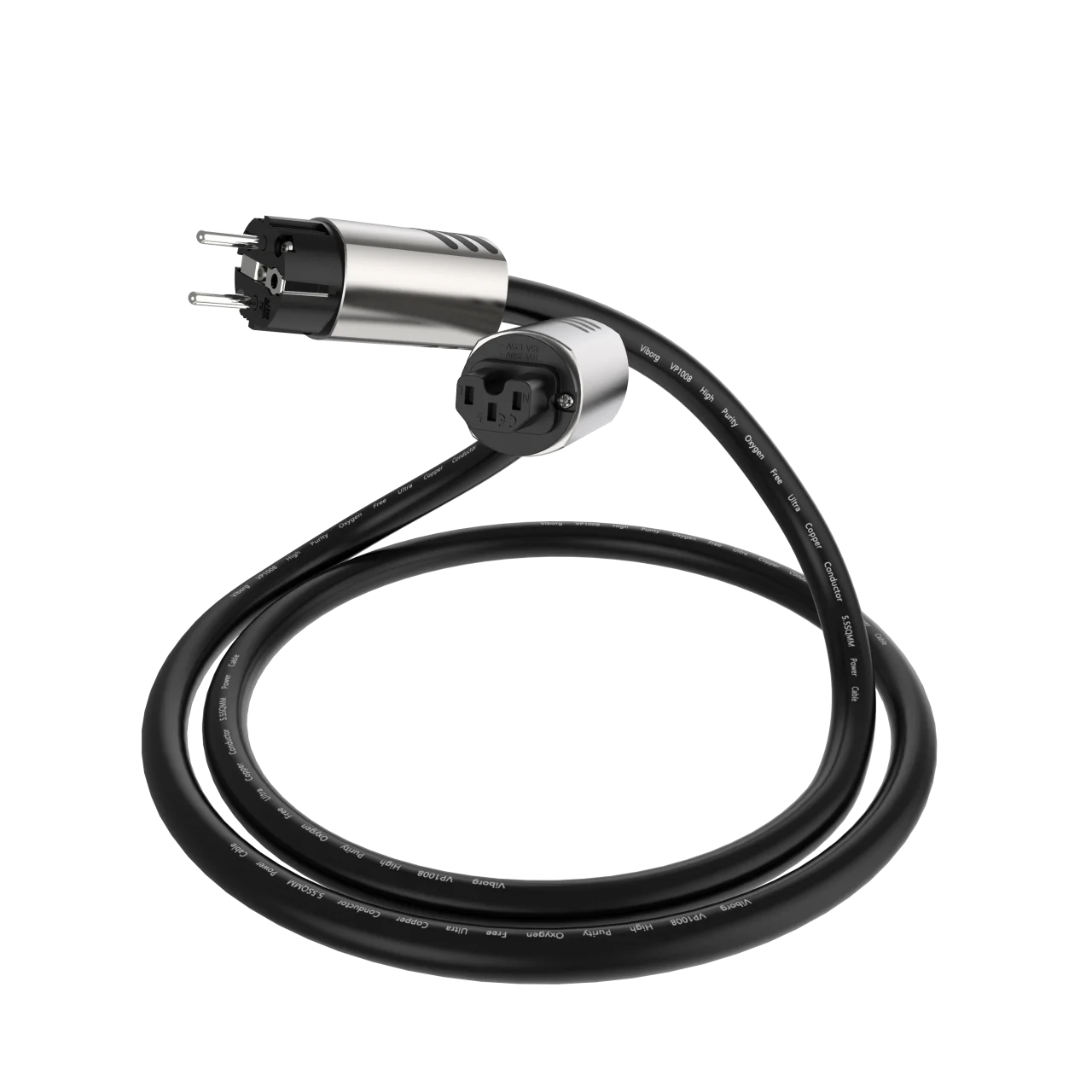 Viborg-cabo de alimentação vp1008 schuko, oxigênio livre, ultra cobre, condutor, 5,5 sqmm, eu, fio multi-condutor