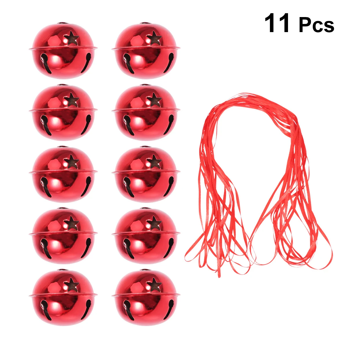 

21pcs Jingle Bells Set 4Cm Golden Christmas Bell Decorations For Tree Wall Wreath Diy Craft Wind Chime Hanging Accessories Party