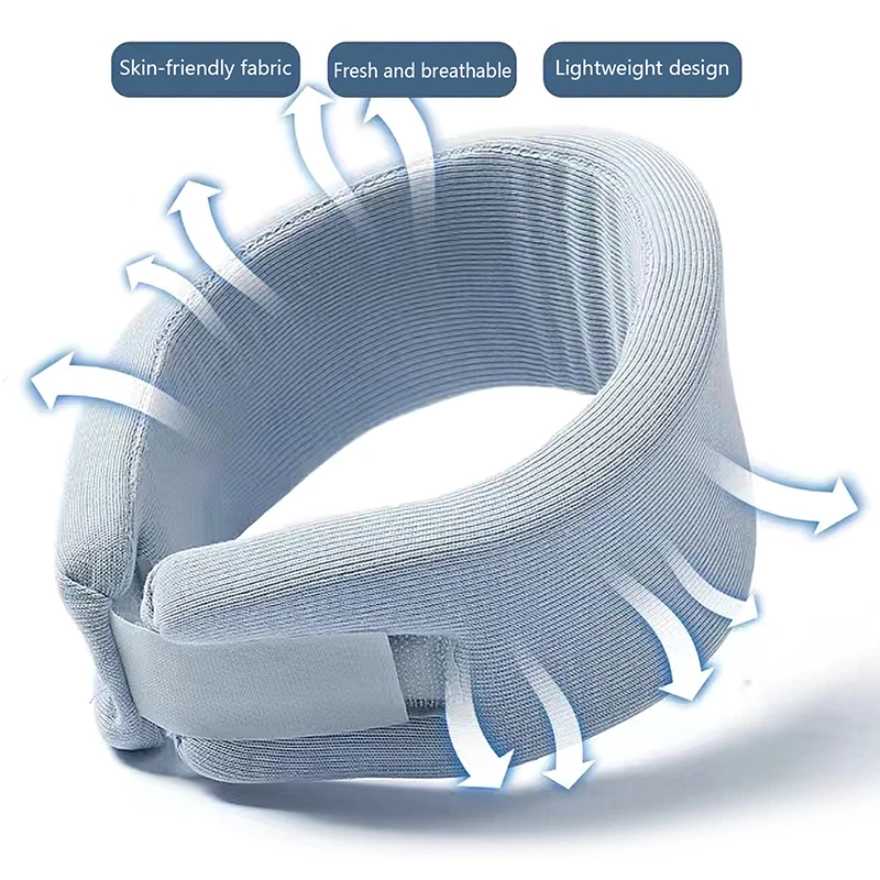 Soporte Cervical ajustable para aliviar el dolor Cervical, cuello Cervical de espuma para viajes en avión, siesta, salud