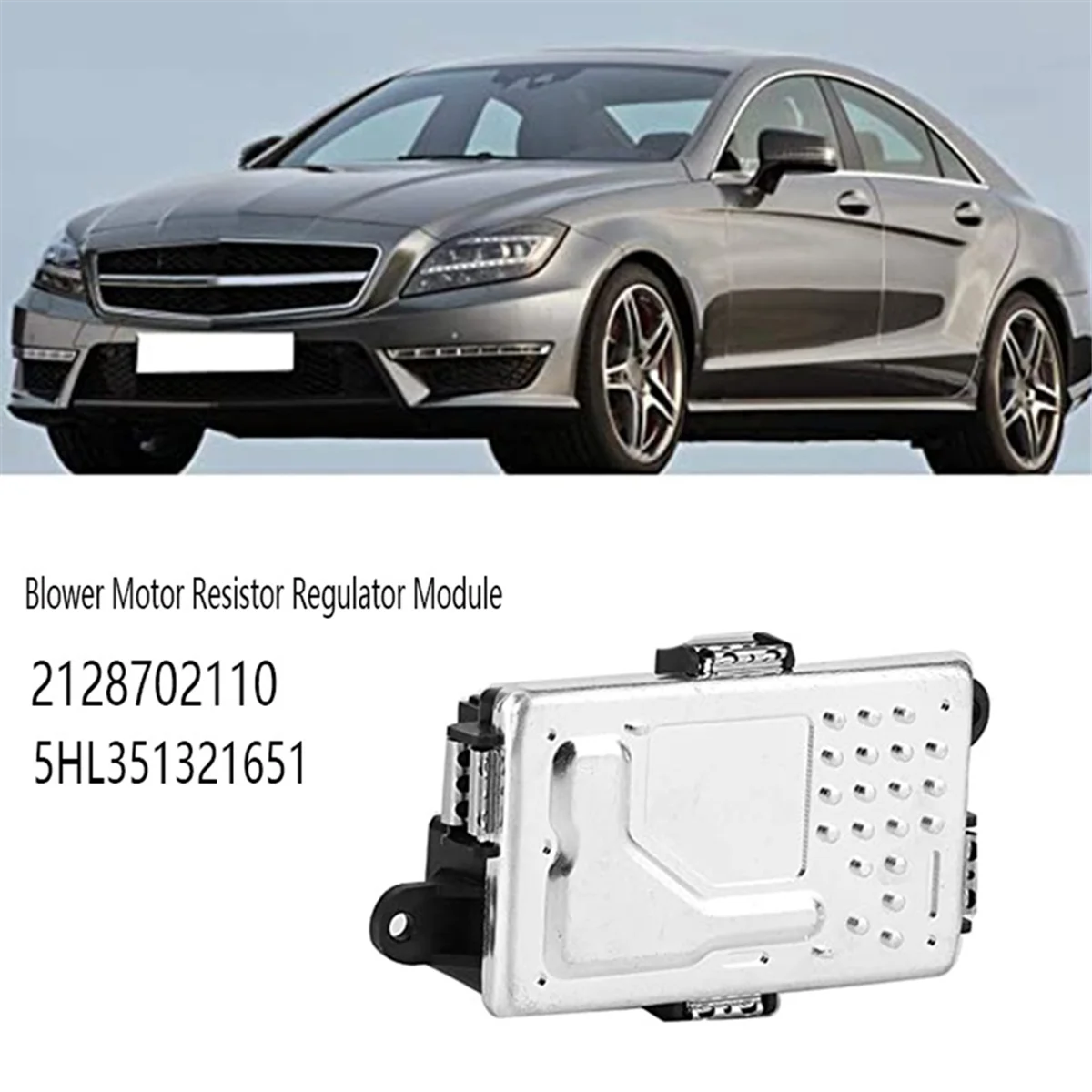 Blower Motor Resistor Regulator Module for Mercedes Benz C CLS E GLK SL CLASS W204 W212 2010-18 2128702110