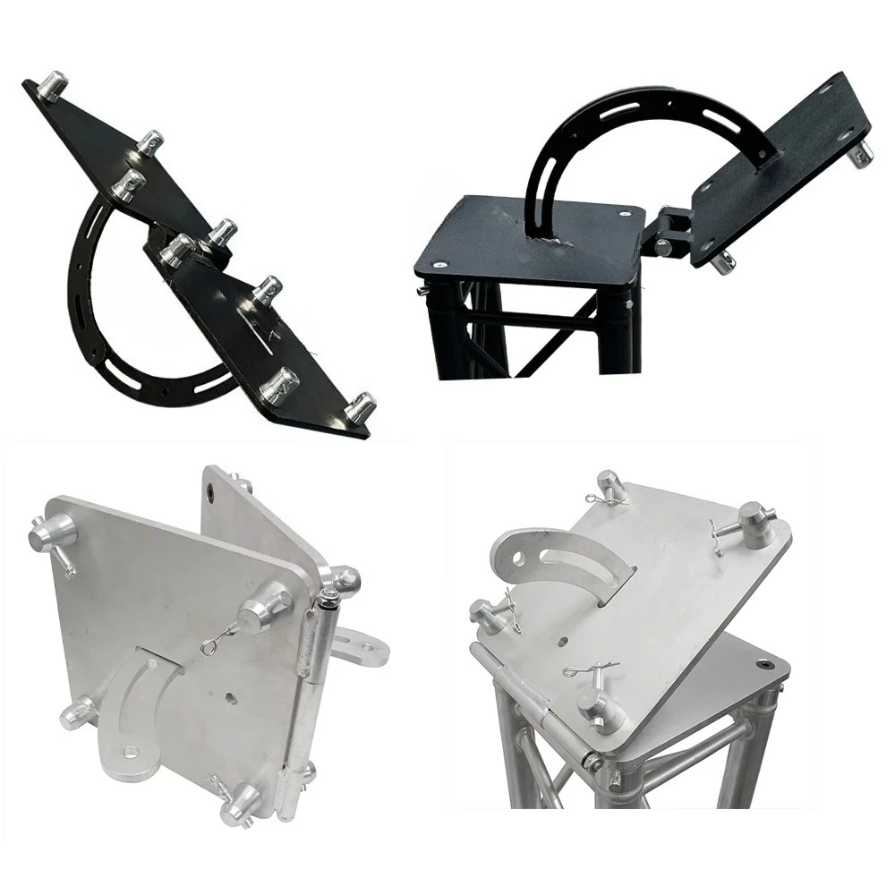 

0-180 Degree Variable Angle Silver Black Square Corner Box Book Corner Hinge Aluminum Truss