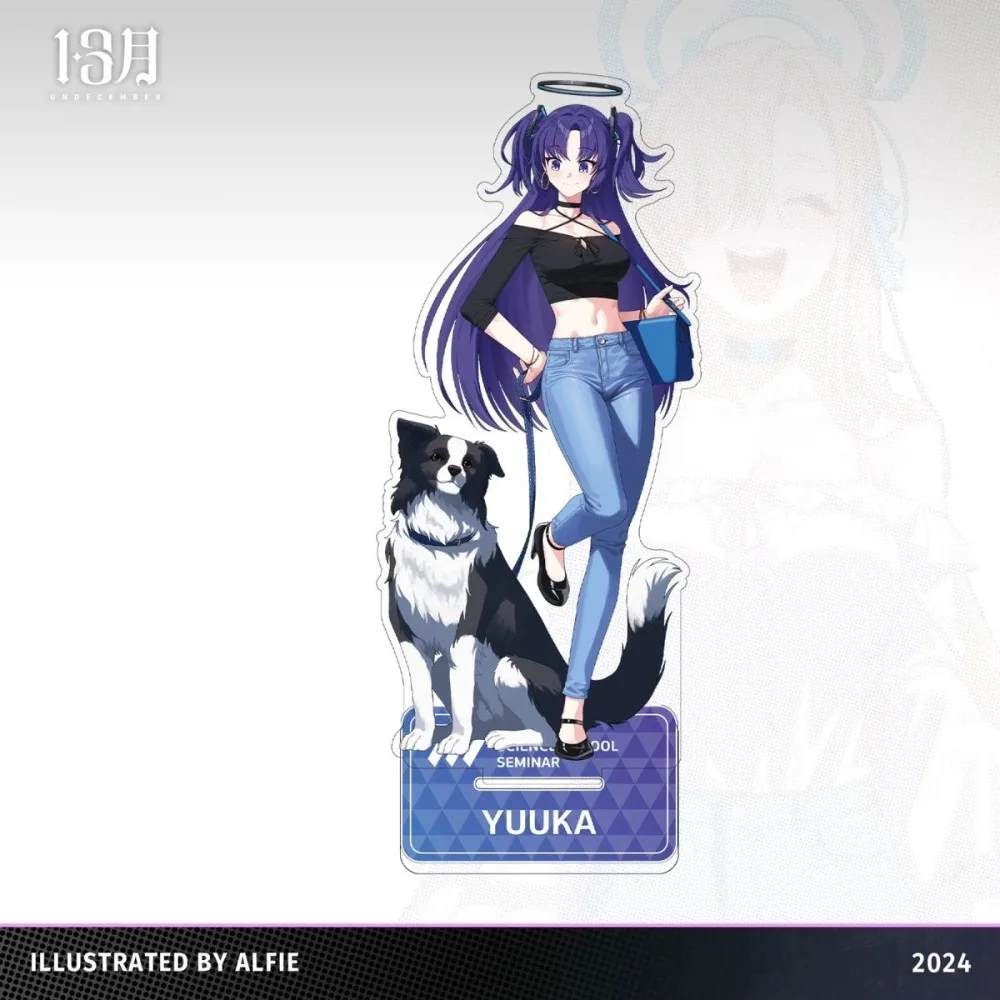 جديد الأزرق الأرشيف الاكريليك حامل الشكل Hayase Yuuka Ichinose Asuna أنيمي الطرفية لطيف موضة حساسة سطح المكتب حلية الهدايا
