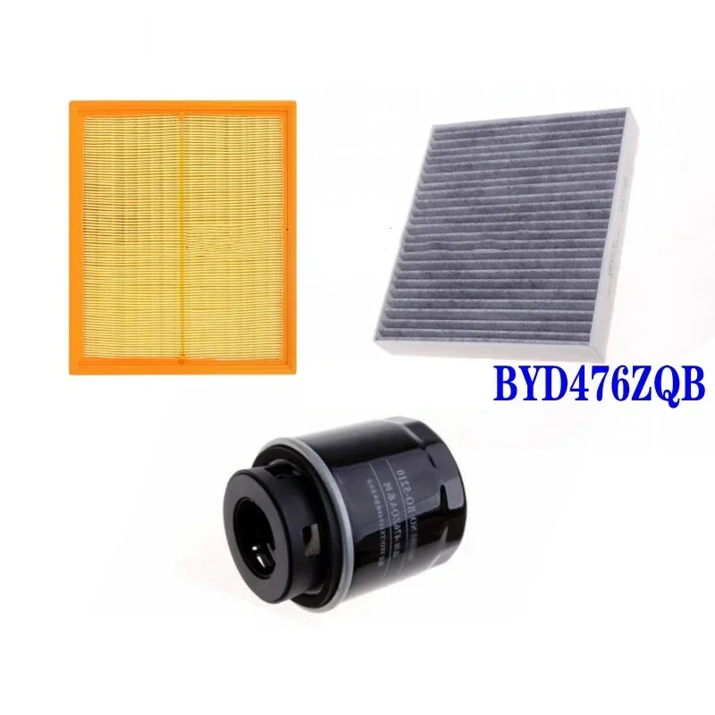 

3pcs/set Filter Set for 19-21 BYD Song Pro 1.5T Engine BYD476ZQB Air Filter&Oil Filter&Cabin Filter