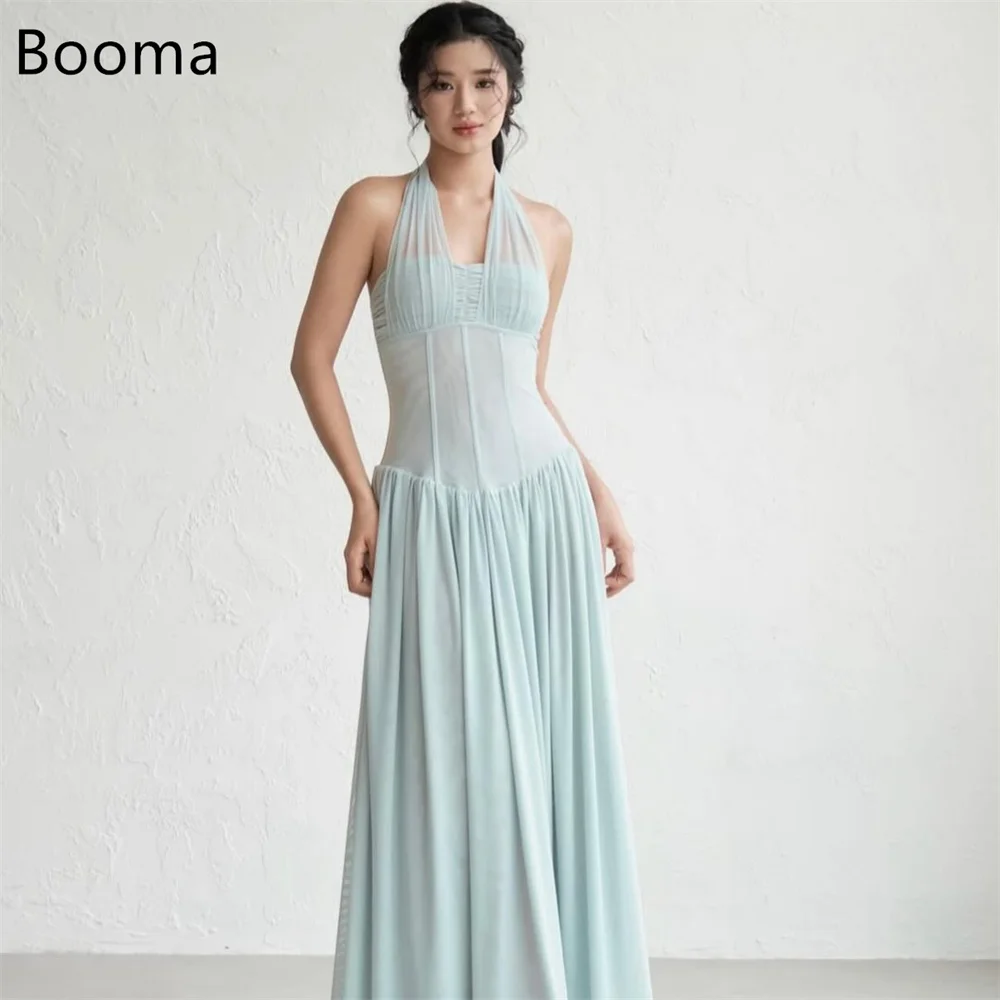 

Booma A-Line V-Neck Pleat Elegant Evening Dresses Formal Dresses for Women Simple Sleeveless Prom Gowns Custom Made