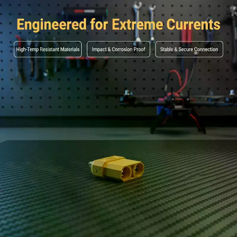 XT90H Male Female Connector High Amp With Waterproof Cover Welding Terminal 1/3 Sets for Electric Scooter Power Interface