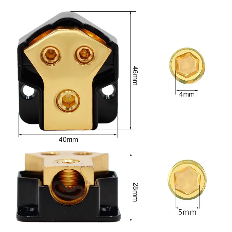 DB31 Bus Bar  Gold handsome Power Distribution connector for Car Boat Marine Caravan RV Camper  electrical connector  Motor Amp