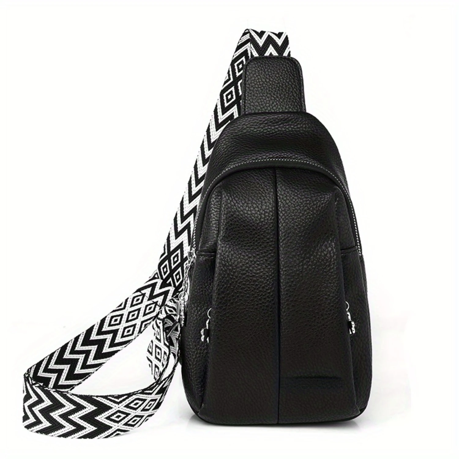 Mochila de couro PU, Bolsa Crossbody feminina, Bolsa de ombro leve para esportes ao ar livre, Bolsa Crossbody simples e elegante