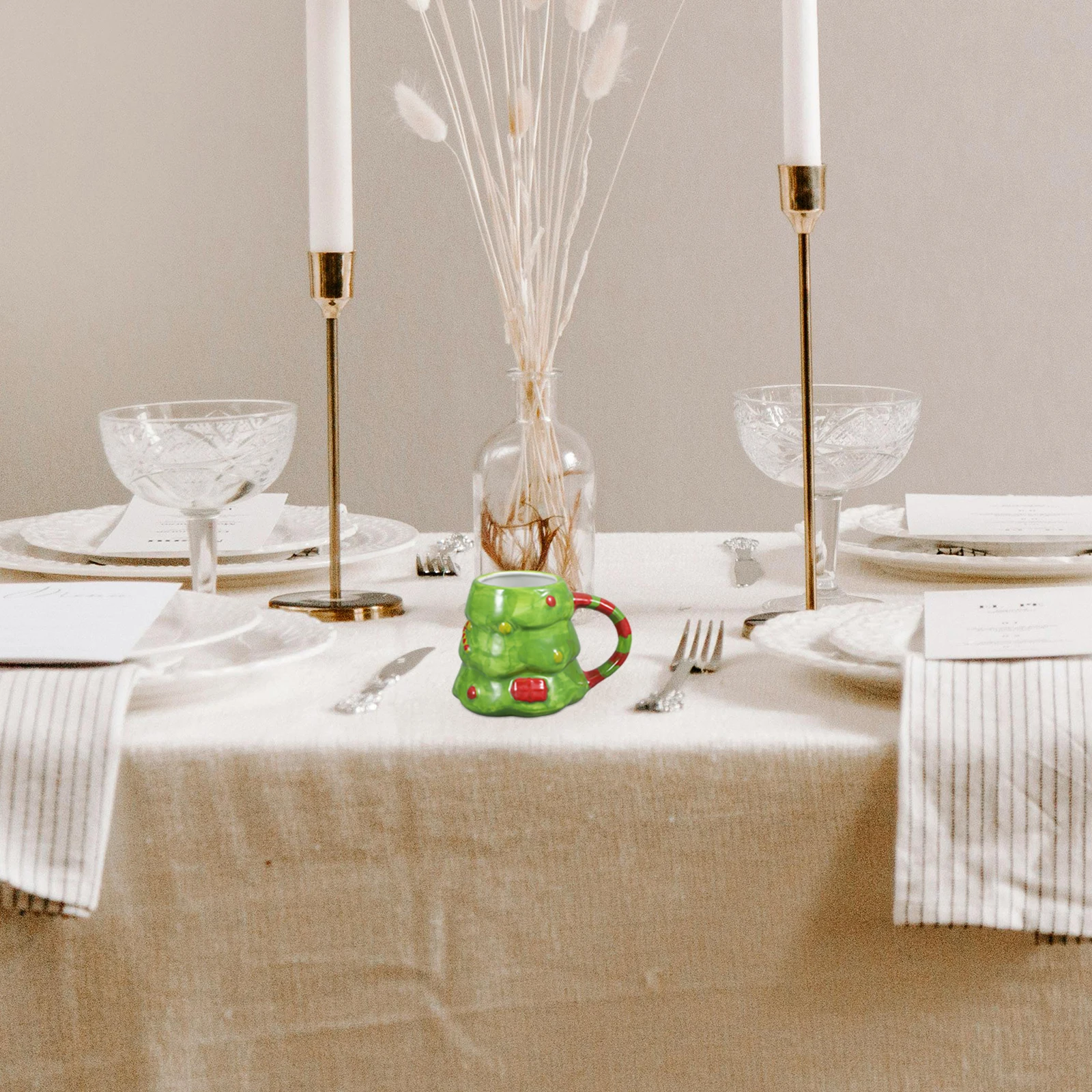 

Christmas Tree Ceramic Coffee Mug Water Cup Handle Design Office Home Breakfast Mug 401-500ml Christmas Mugs