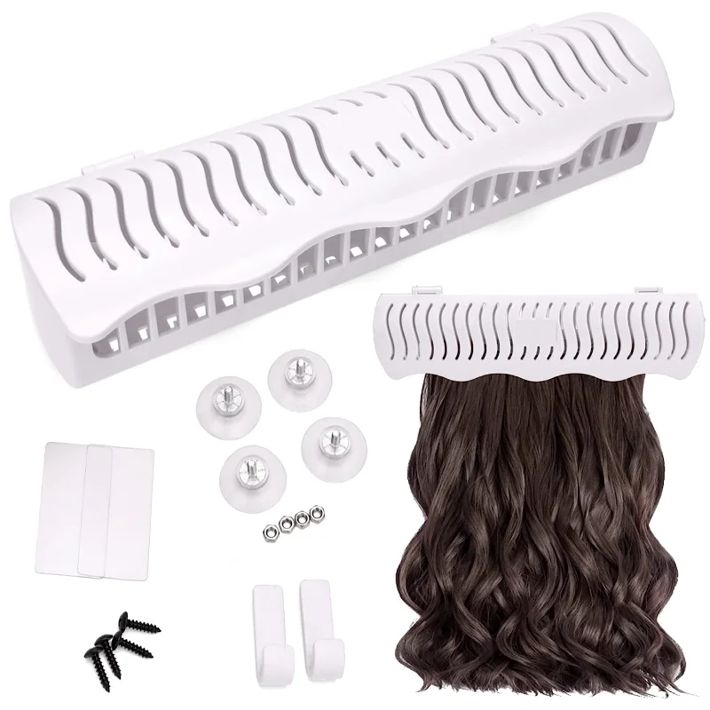 Hair extension bracket hair extension style is designed to secure clips, tape, mini bundles, and sewn hair curtains during color