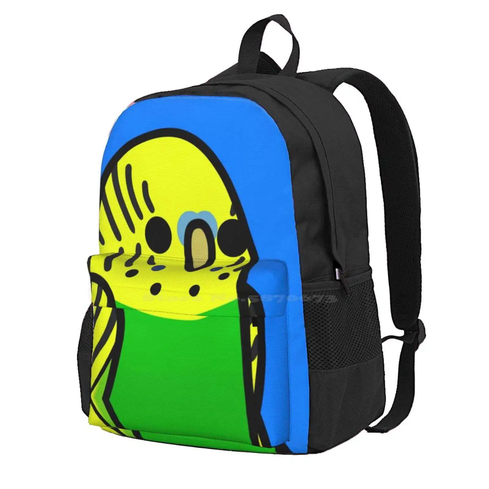 

Too Many Birds! - Yellow N' Green Budgie Hot Sale Schoolbag Backpack Fashion Bags Birds Cute Many Cockatiel Cockatoo African