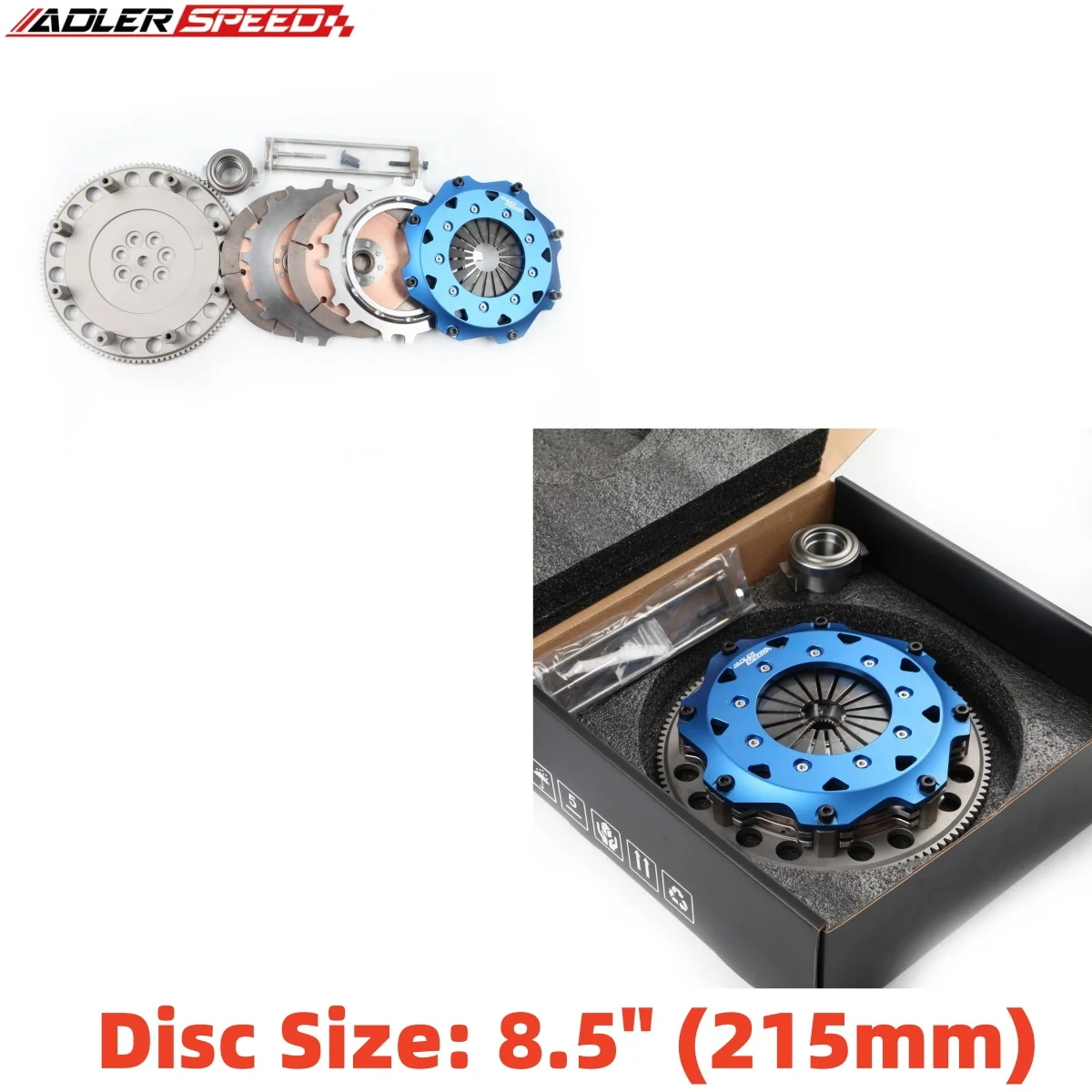 

Комплект двухдискового сцепления для гонок 7.25"(185мм)/8.5"(215мм) для Mitsubishi Lancer Evo 4 5 6 7 8 9 2.0L 4G63 СТАНДАРТНЫЙ/Средний/Усиленный весовой класс