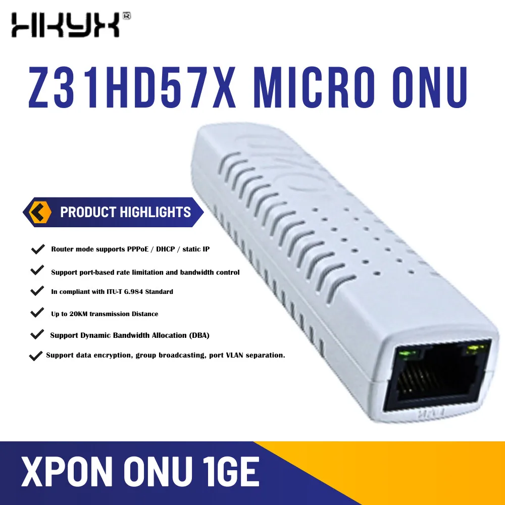 

Новый оригинальный высокоскоростной сетевой блок XPON ONU 1GE Z31HD57X серии с одним устройством ONU