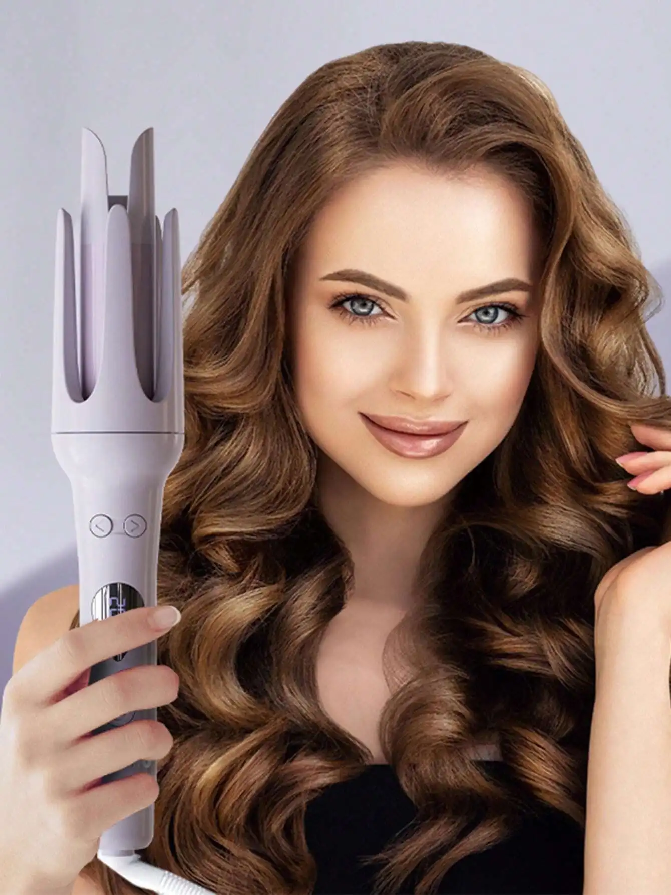 32mm Large Wave Shaped Automatic Curling Iron, Long-Lasting, No Damage To Hair, Slouchy Person's One-Click Curling Device