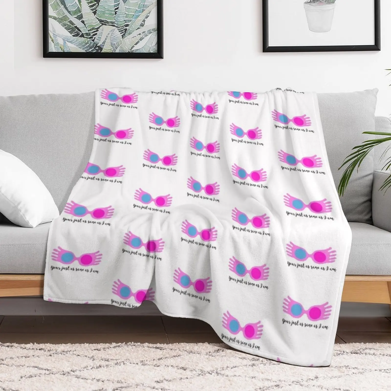 Luna Lovegood spectrespecs and quote Throw Blanket All Season Lightweight Soft Blanket for Bed