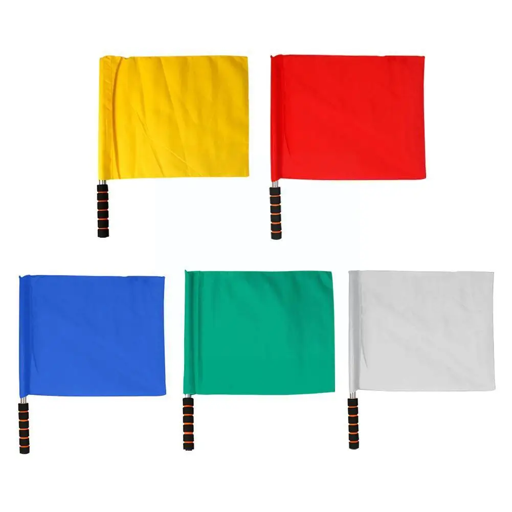 Track Field Competition Signal Flag Soccer Referee Indicator Command Equipment Flag Flag Referee Flag Steel G1E2