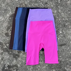 Solid Color Cycling Women High Waist Yoga Short Legging Fitness Sport Short Squatting Proof Comprehensive Training Jog AthletiC