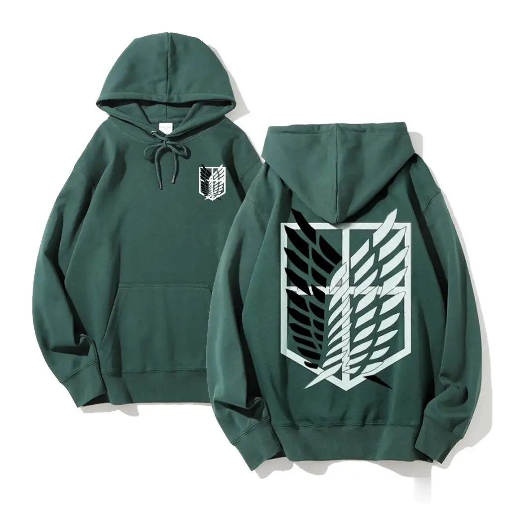 Angriff auf Titan Hoodie Anime Sweatshirt Cosplay Männer Frauen Casual Baumwolle Streetwear 2026 Winter Mode Kapuzenjacke Pullover