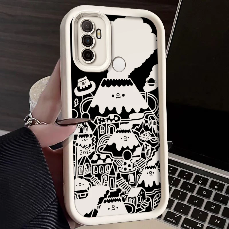 for OPPO 7Z F21 A11S PRO RENO 4G FIND X3 A72 8T A95 A73 A96 A74 soft Lovely shockproof cute girl phone case Casing