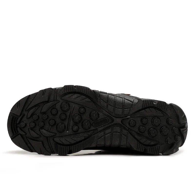 고품질 천연 가죽 소재의 새로운 남성용 오토바이 부츠, 하이탑 미끄럼 방지 하이킹 부츠, 하이킹 부츠, 아웃도어 사이클링 부츠