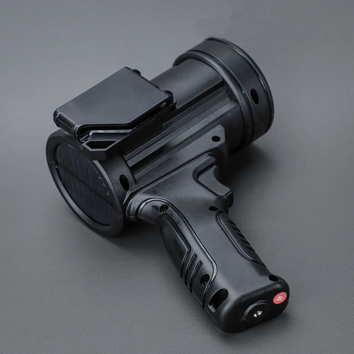 Taktischer Handheld-Suchscheinwerfer, Outdoor-Camping, Abenteuer, Überlebensausrüstung, Schnellzug-Taschenlampe, Notfall mit Solar-Ladegerät