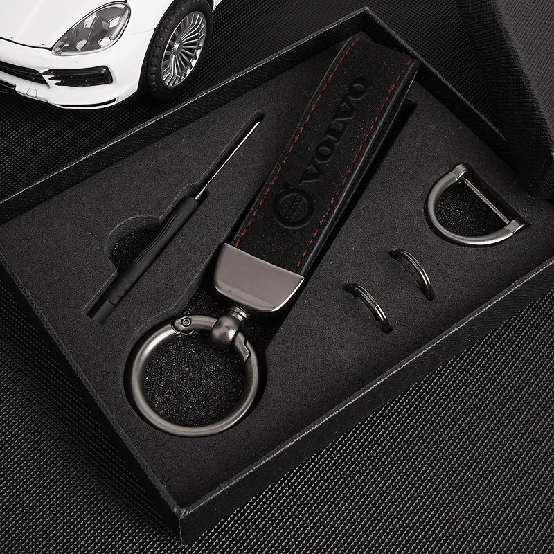 Car Keychain Creative Key Ring Chain Pendant Gift Accessories For Volvo V60 V40 XC40 S60 C30 V50 V70 AWD S90 Olestar S80 Rdesign