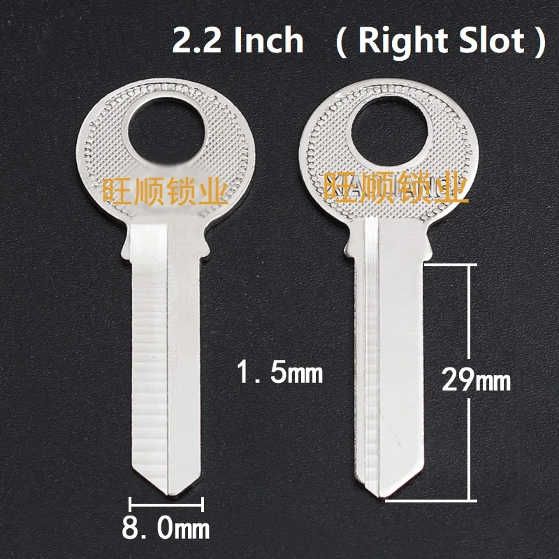 5pcs Padlock Blank Key 1.1 / 1.2 / 1.5 / 2.2 inch Civil key blade