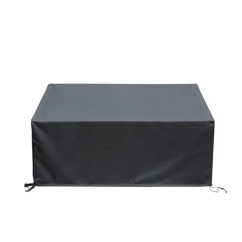 

Black Simple Sunscreen 600D Oxford Cloth Double Sofa Cover Indoor and Outdoor Sofa Cover Dustproof and Rainproof