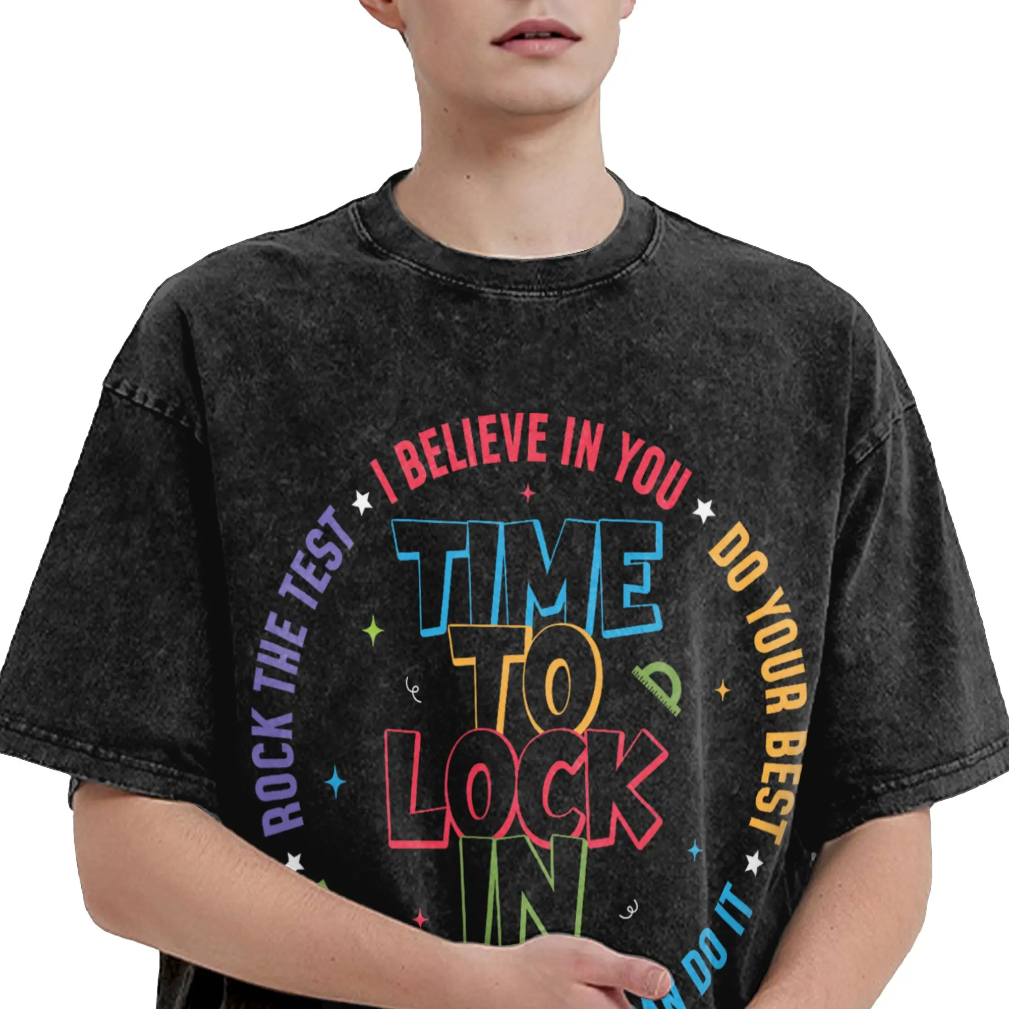 Men's You Got This Test Day State Testing Time to Lock in T Shirts  Clothes Beach Funny Short-Sleeve T Shirt Tshirt Hot Sale