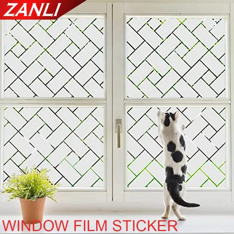 Window protection film Rainbow colored glass film curtain self-adhesive removable UV shading home door curtain