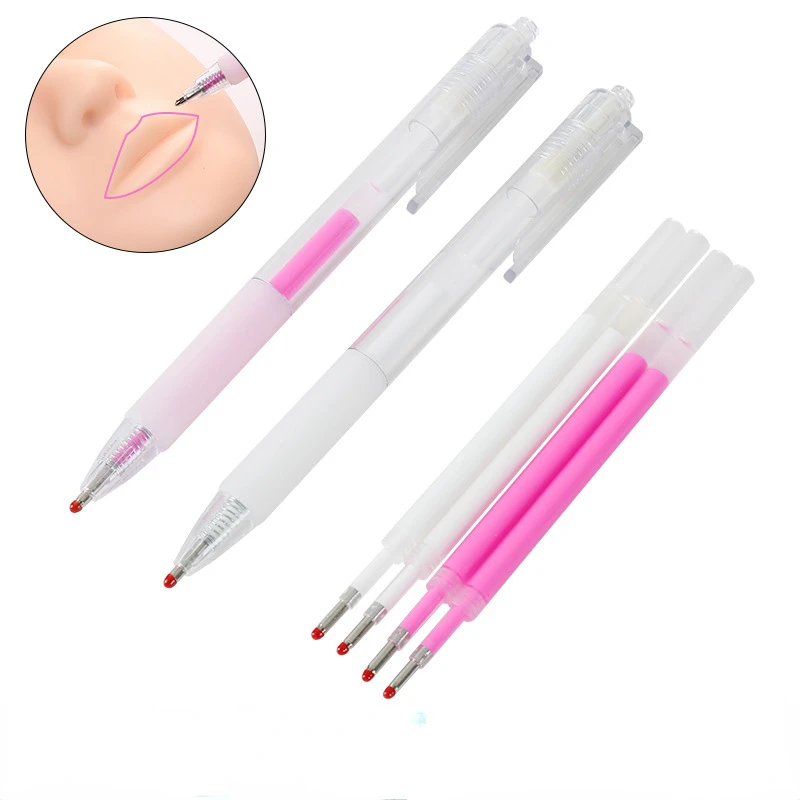 

Tattoo Embroidery Marking Pen Eyebrow Mark Pen Multi-color oil-based Pen Waterproof Lip Line Positioning Pencil Makeup Tools