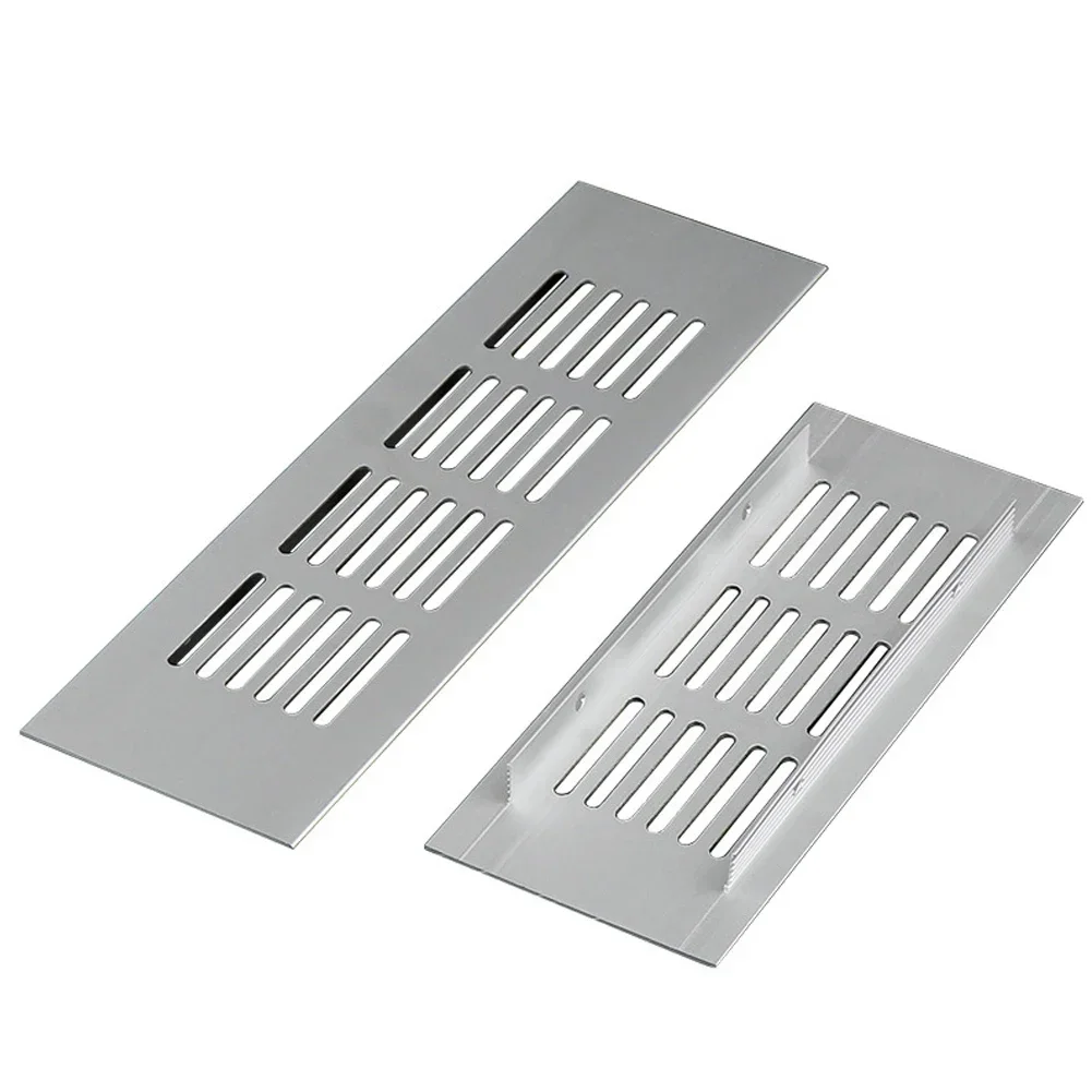 60mm Wardrobe Ventilation Grille Aluminium Rectangular Cabinet Air Vent Grille Ventilation Cover Furniture Parts