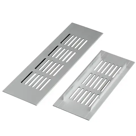 직사각형 알루미늄 옷장 환기 그릴, 캐비닛 에어 벤트 그릴, 환기 커버 가구 부품, 60mm